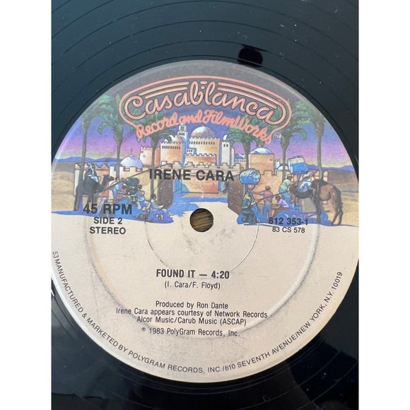 Irene Cara Flashdance What A Feeling Remix Vinyl Record 1983 LP 812 353-1 - Picture 1 of 5